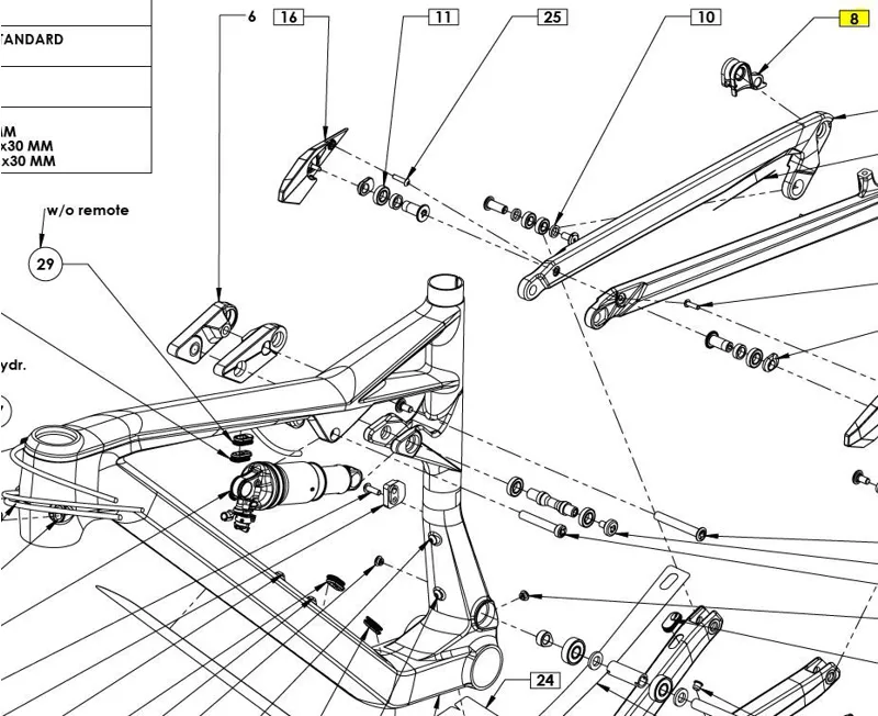 Genuine Cube Hanger / Dropout for Carbon -  MTB RR x12 Std - 10240-1